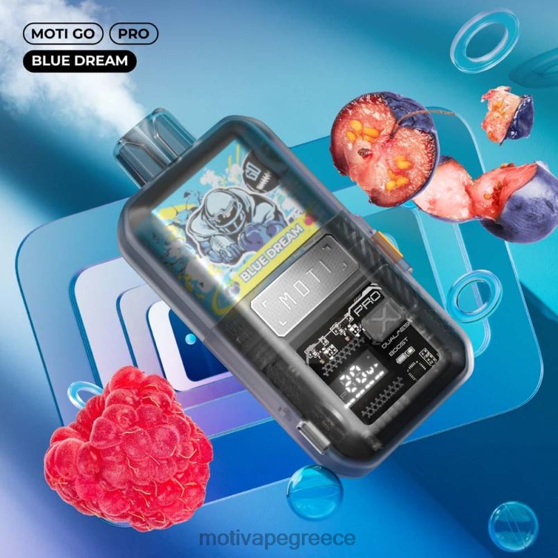 0B6XL18 MOTI Go Pro ατμός μιας χρήσης (5%, 12000 ρουφηξιές) ροζ λεμονάδα | MOTI vape flavors Greece
